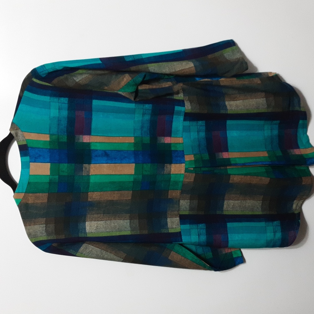 Parsley & Sage Multicolored Button Down Tunic/Top - image 3